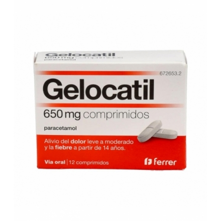 GELOCATIL 650 MG 12 COMPRIMIDOS (TIRAS)