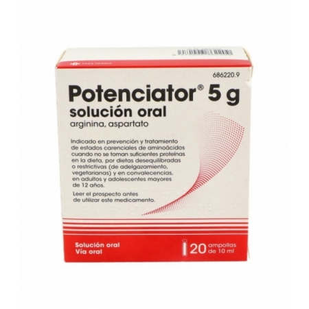 POTENCIATOR 5 G 20 AMPOLLAS BEBIBLES SOLUCION ORAL 10 ML