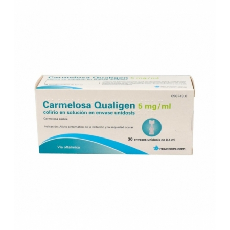CARMELOSA QUALIGEN 5 MG/ML COLIRIO EN SOLUCION 30 MONODOSIS 0,4 ML