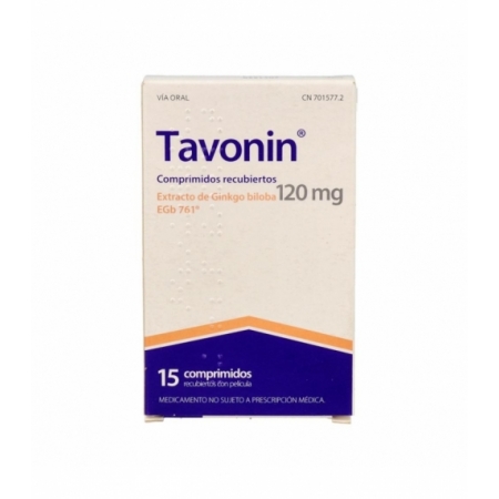 TAVONIN 120 MG 15 COMPRIMIDOS RECUBIERTOS
