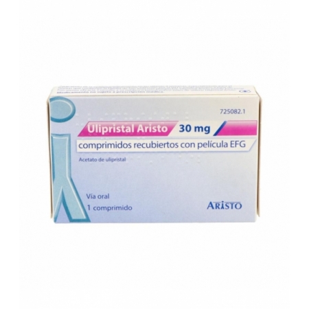 ULIPRISTAL ARISTO EFG 30 MG 1 COMPRIMIDO RECUBIERTO