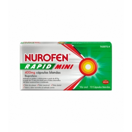 NUROFEN 400 MG RAPID MINI 10 CÁPSULAS