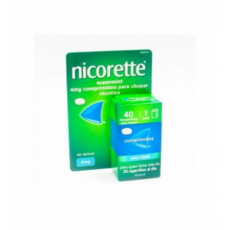 NICORETTE SUPERMINT EFG 4 MG 40 COMPRIMIDOS PARA CHUPAR