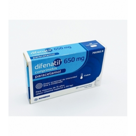 DIFENATIL 650 MG 20 COMPRIMIDOS