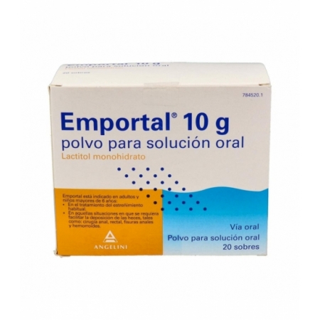 EMPORTAL 10 G 20 SOBRES POLVO PARA SOLUCION ORAL