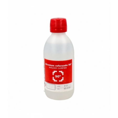 ALCOMON REFORZADO 96º SOLUCION CUTANEA 1 FRASCO 250 ML