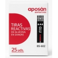 APOSAN 25 TIRAS REACTIVAS PARA GLUCEMIA  (NUEVO MODELO BG-709)