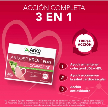 ARKOSTEROL PLUS COMPLETE 2 X 30 COMPRIMIDOS