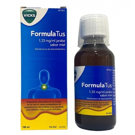 VICKS FORMULAEXPEC 13.33 MG/ML JARABE 180 ML MIEL