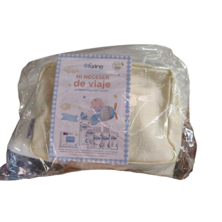 FARLINE BEBE NECESER VIAJE (TOALLITAS + GEL CHAMPU + CREMA BALSAMO PAÑAL + LOCION HIDRAT + COLONIA)
