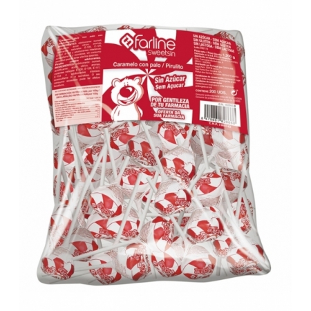 FARLINE SWEETSIN CHUPACHUS SIN AZUCAR 200 CARAMELOS