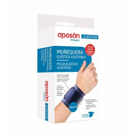 APOSAN DYNAMIC MUÑEQUERA ELASTICA AJUSTABLE 1 UNIDAD TALLA UNICA