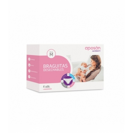 BRAGA POSTPARTO APOSAN 4 UNIDADES TALLA MEDIANA