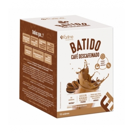 FARLINE BATIDO CAFE DESCAFEINADO 15 SOBRES
