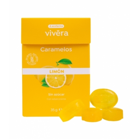 ACOFAR SWEET CARAMELOS S/ AZUCAR SABOR LIMON 1 ENVASE 35 G
