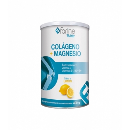 FARLINE ACTIVITY COLAGENO + MAGNESIO 1 ENVASE 400 G SABOR LIMON