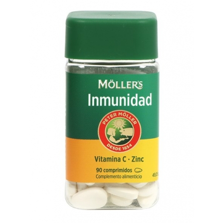MOLLER'S INMUNIDAD VIT C + ZINC 90 COMPRIMIDOS