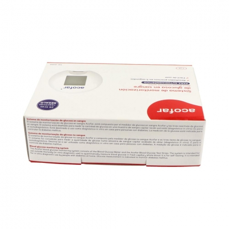 ACOFAR NESIRA GLUCOMETRO MONITORIZACION GLUCOSA EN SANGRE TD 4266 + 25 TIRAS