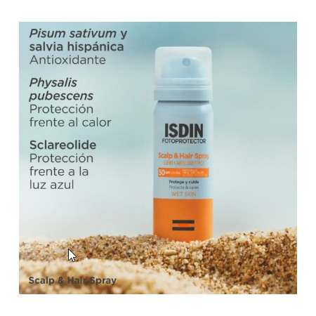 ISDIN FOTOPROTECTOR SPF50 SCALP AND HAIR SPRAY 50 ML