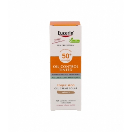 EUCERIN SUN OIL CONTROL SPF50+ GEL-CREMA 50 ML TONO MEDIO