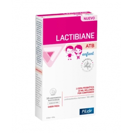 LACTIBIANE ATB ENFANT 10 COMPRIMIDOS MASTICABLES SABOR FRESA