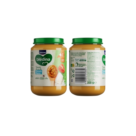BLEDINA TARRITO TOMATE ARROZ Y PESCADO BLANCO 200 G