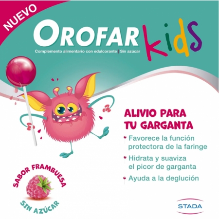 OROFAR KIDS 8 PIRULETAS SABOR FRAMBUESA