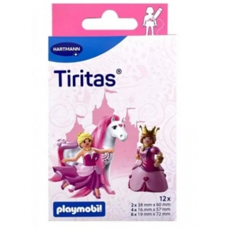TIRITAS PLAYMOBIL 12 APOSITOS ADHESIVOS 2 (40 MM X 60 MM) + 4 (16 MM X 57 MM) + 6 (19 MM X 72 MM)