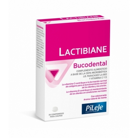LACTIBIANE BUCODENTAL 30 COMPRIMIDOS PARA CHUPAR SABOR MENTA