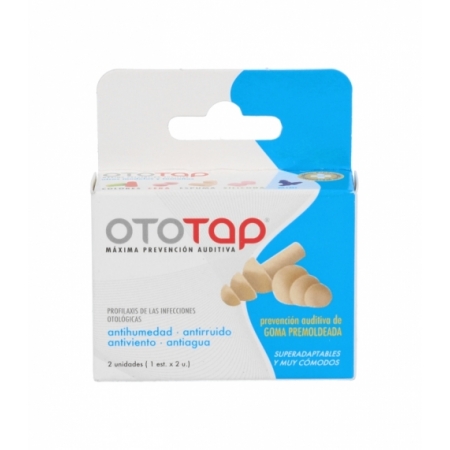 TAPONES OIDOS GOMA OTOTAP PREMOLDEADA 2 U