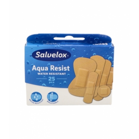 SALVELOX AQUA RESIST 25 APOSITOS ADHESIVOS TAMAÑOS SURTIDOS