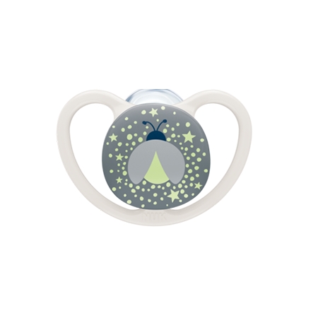 NUK PERFECT MATCH AIR NIGHT 1 CHUPETE DE SILICONA 0-6 MESES (BRILLA)