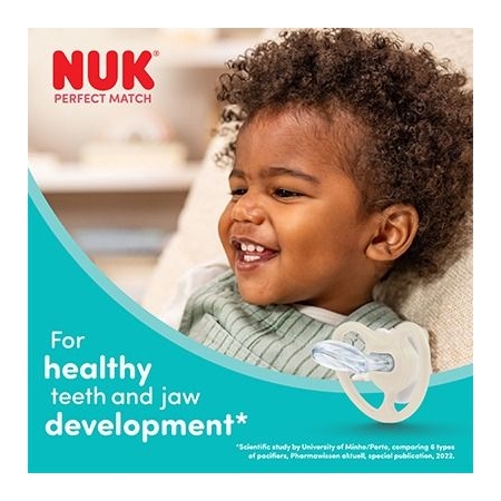 NUK PERFECT MATCH AIR NIGHT 1 CHUPETE DE SILICONA 6-18 MESES (BRILLA)