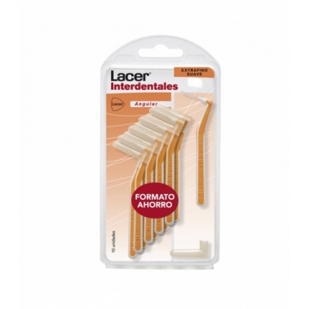 LACER 10 CEPILLOS INTERDENTALES EXTRAFINOS SUAVES ANGULAR