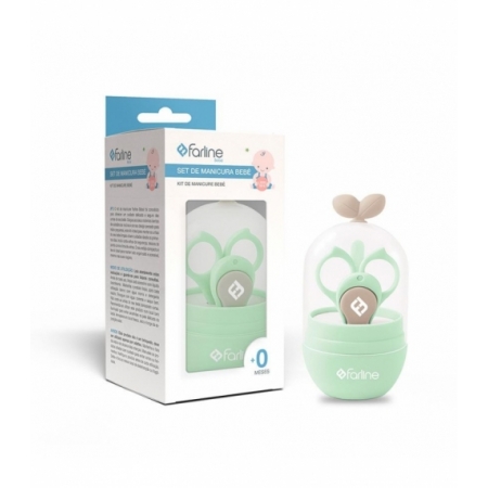 FARLINE BEBE SET MANICURA VERDE PASTEL