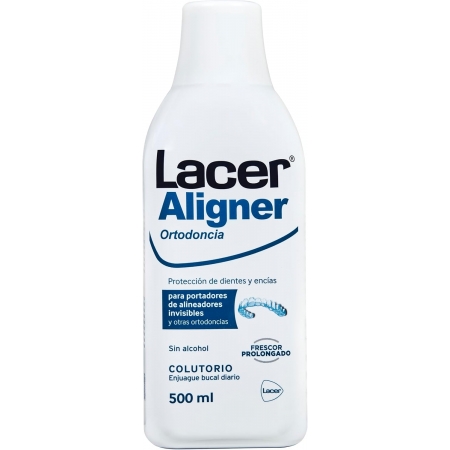LACER ALIGNER ORTODONCIA COLUTORIO 500 ML SABOR MENTA