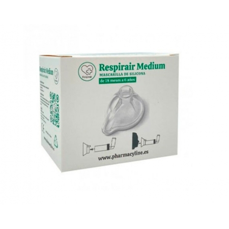 RESPIRAIR MASCARILLA DE SILICONA 1 UNIDAD MEDIUM (18 MESES - 6 AÑOS)