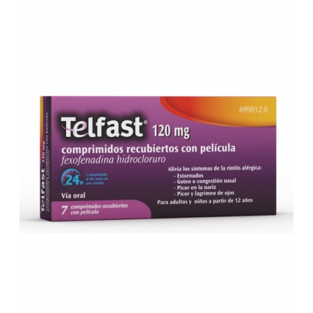 TELFAST 120 MG 15 COMPRIMIDOS RECUBIERTOS