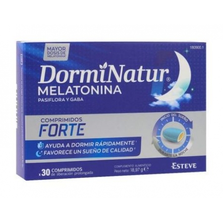 DORMINATUR MELATONINA FORTE 30 COMPRIMIDOS LIBERACION PROLONGADA