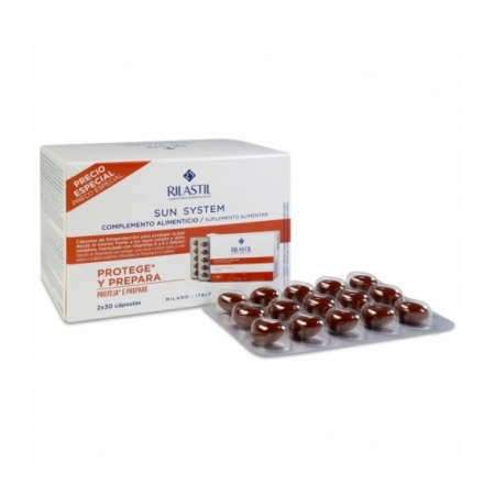 RILASTIL SUN SYSTEM 2 ENVASES 30 CAPSULAS