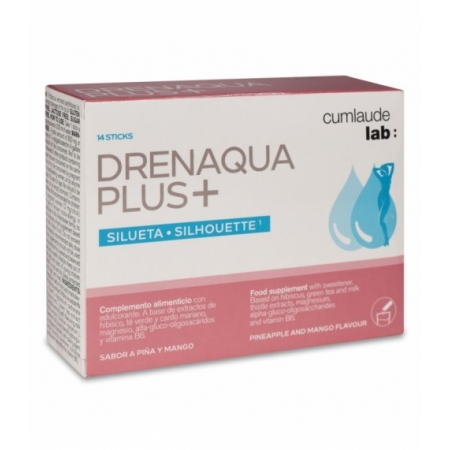 CUMLAUDE LAB: DRENAQUA PLUS+ 14 STICKS 2,88 G SABOR PIÑA Y MANGO