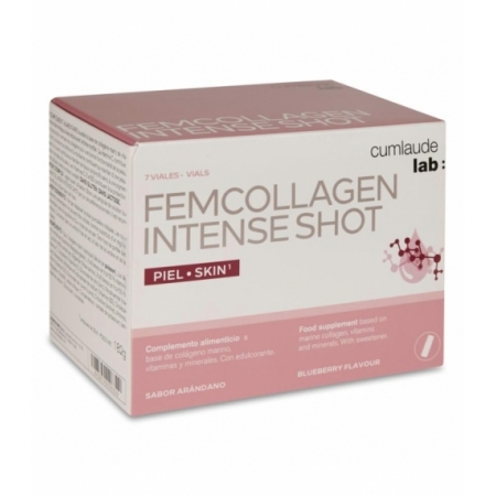 CUMLAUDE LAB: FEMCOLLAGEN INTENSE SHOT 7 VIALES 25 ML SABOR ARANDANO