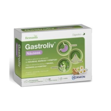 GASTROLIV NAUSEAS 30 COMPRIMIDOS