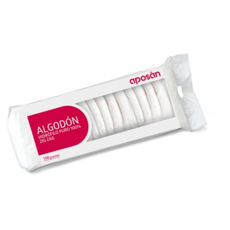 ALGODON ZIG-ZAG PURO APOSAN 1 PAQUETE 100 G