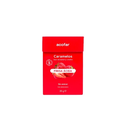 ACOFAR CARAMELOS SIN AZUCAR SABOR FRESA 1 ENVASE 35 G