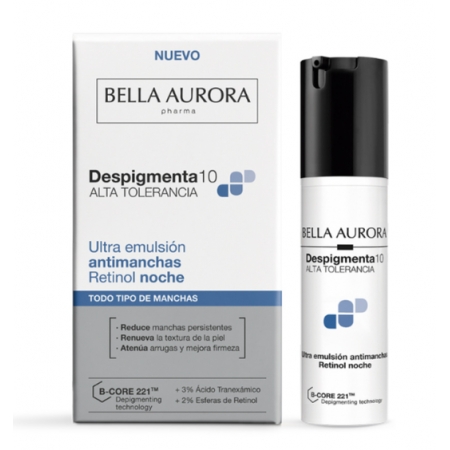 BELLA AURORA DESPIGMENTA10 EMULSION RETINOL NOCHE 30 ML