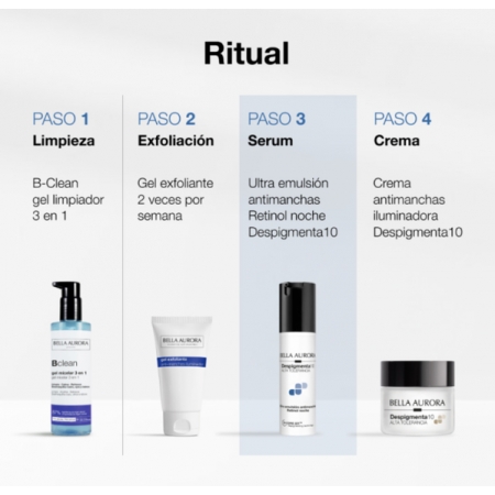 BELLA AURORA DESPIGMENTA10 EMULSION RETINOL NOCHE 30 ML