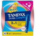 TAMPAX COMPAK PEARL REGULAR 20 UNIDADES
