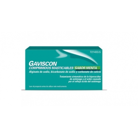 GAVISCON 24 COMPRIMIDOS MASTICABLES (SABOR MENTA)