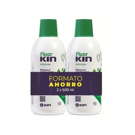 FLUOR KIN ENJUAGUE BUCAL ANTICARIES DIARIO 2 X 500 ML